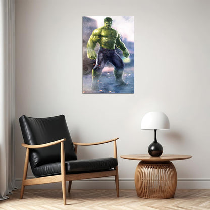 Hulk Movie Poster Marvel Superhero Film Wall Art Comic Book Print