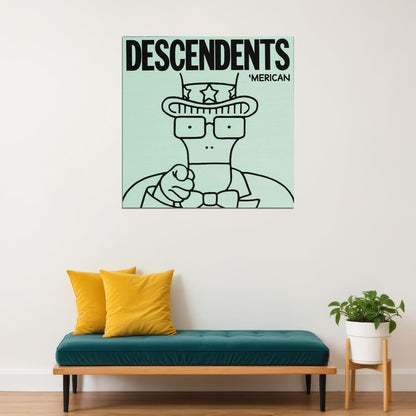 Descendents 'merican Album Cover Art Punk Rock Music Poster Band Music Print