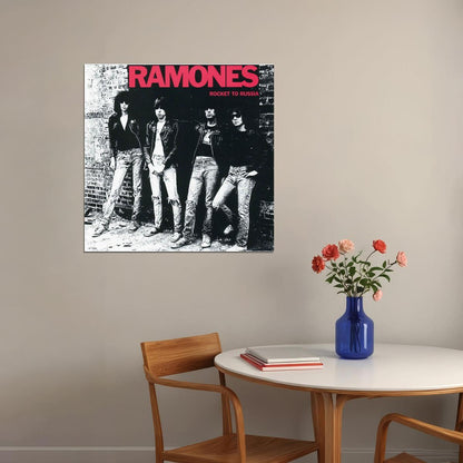 Ramones Music Poster Punk Rock Band Wall Print