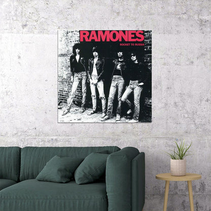 Ramones Music Poster Punk Rock Band Wall Print