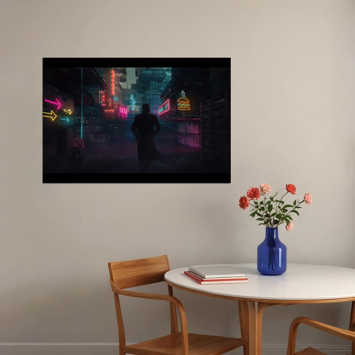 Blade Runner 2049 Movie Poster Sci-fi Film Wall Art Neo-noir Print - xonomax