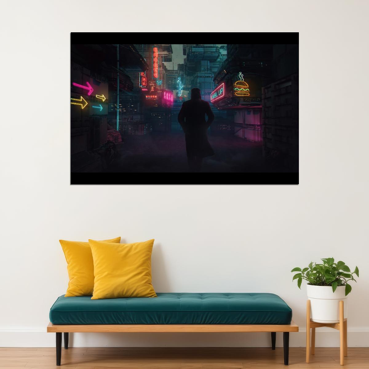 Blade Runner 2049 Movie Poster Sci-fi Film Wall Art Neo-noir Print - xonomax