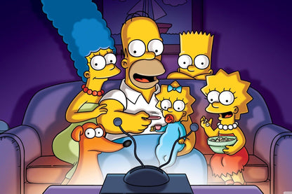 The Simpsons Tv Show Poster Iconic Animated Series Art Print - xonomax