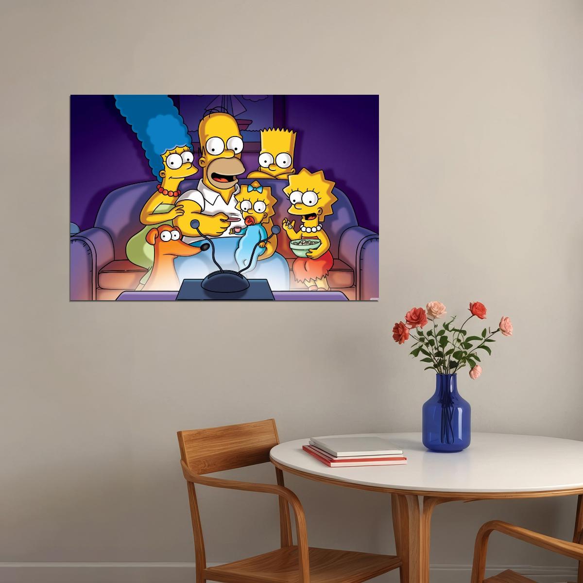 The Simpsons Tv Show Poster Iconic Animated Series Art Print - xonomax