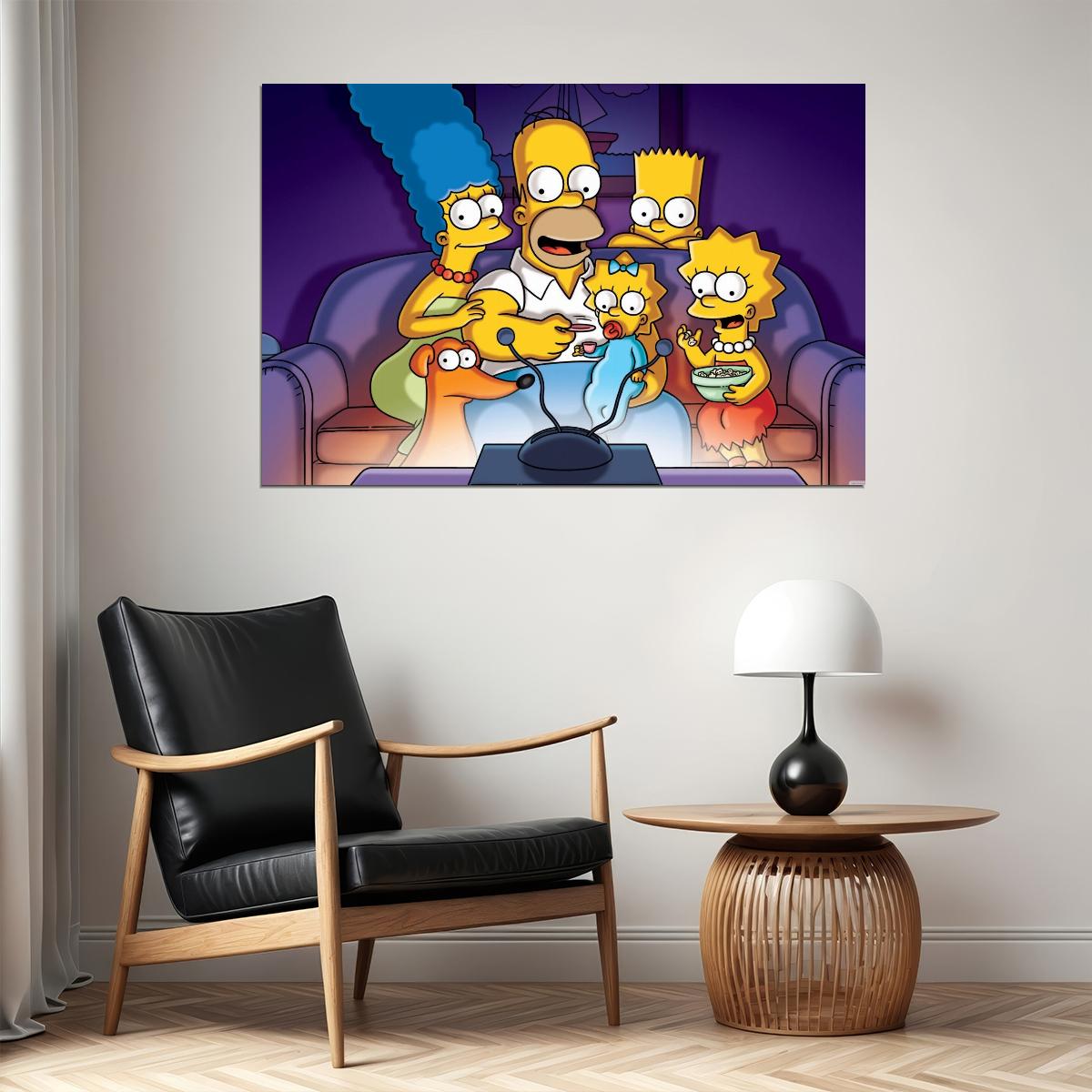 The Simpsons Tv Show Poster Iconic Animated Series Art Print - xonomax