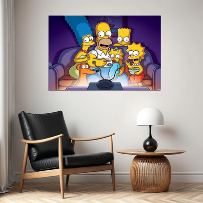 The Simpsons Tv Show Poster Iconic Animated Series Art Print - xonomax