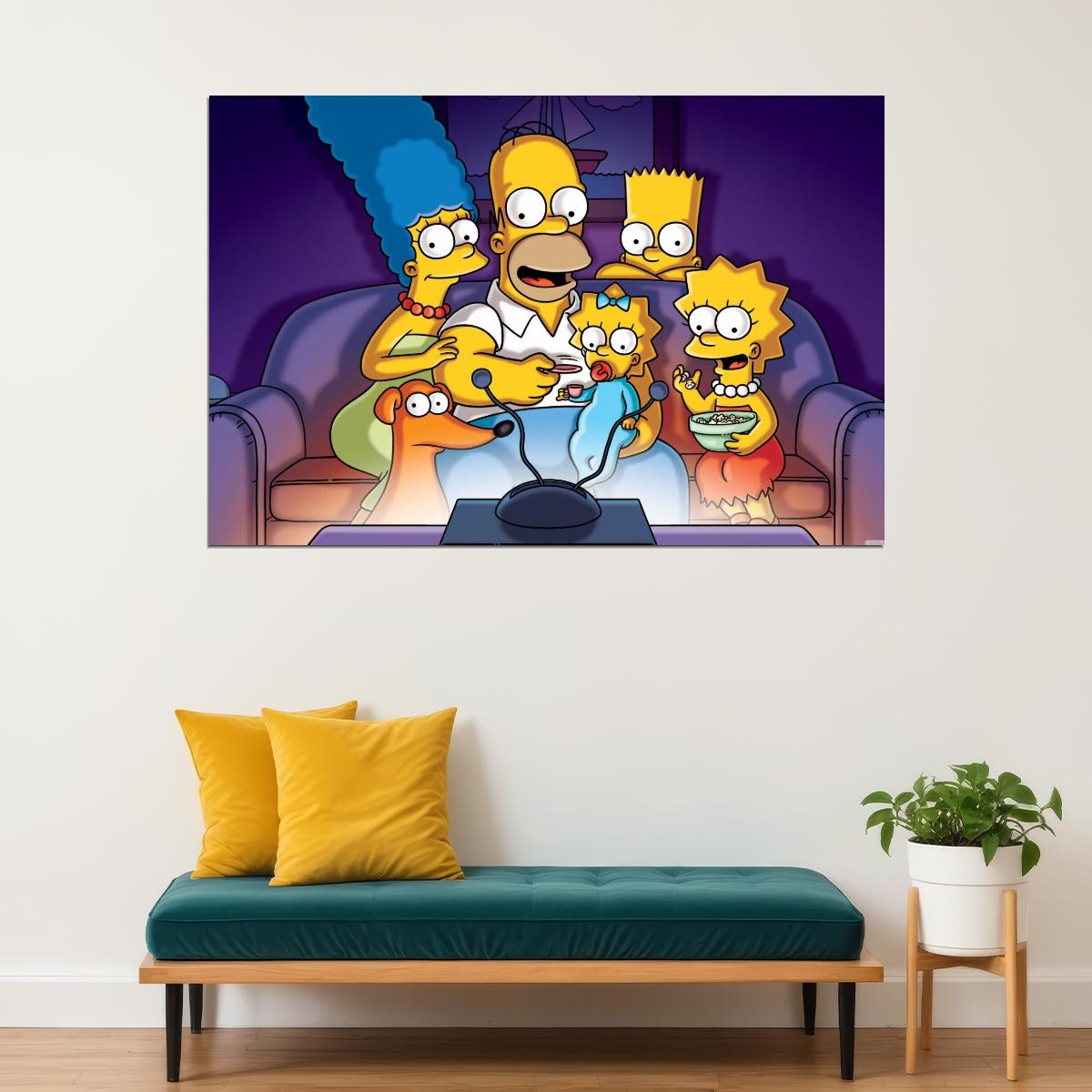 The Simpsons Tv Show Poster Iconic Animated Series Art Print - xonomax