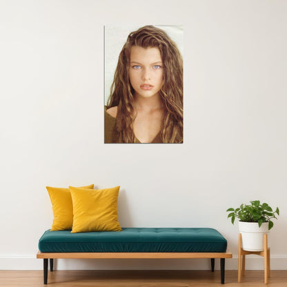 Milla Jovovich Young Celebrity Poster Famous Actress Hollywood Wall Art