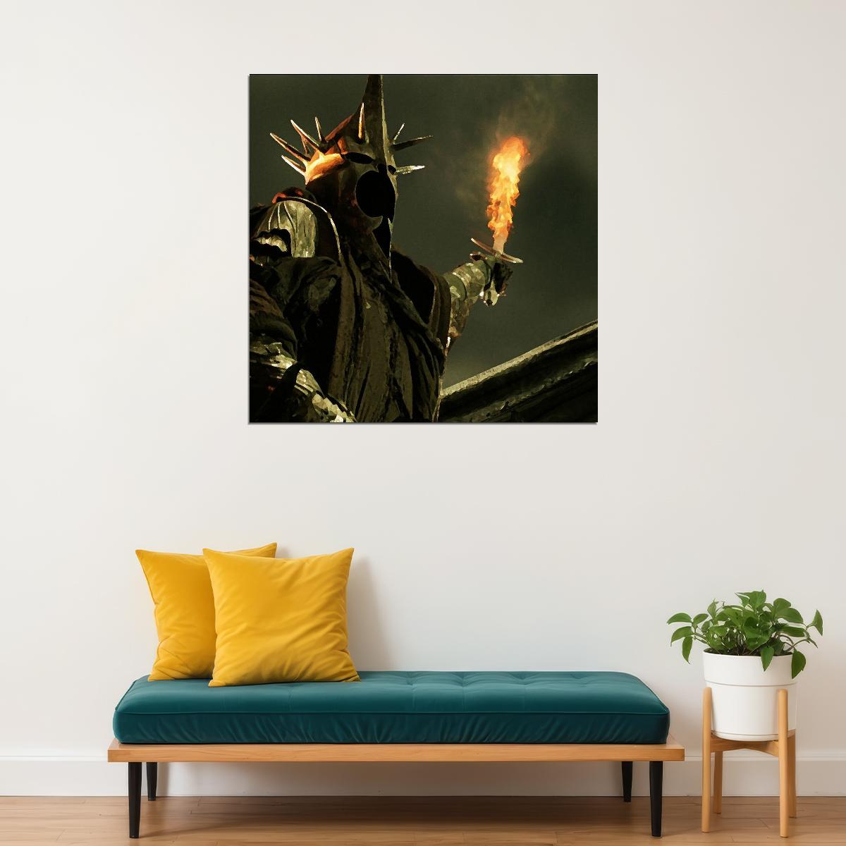 The Lord Of The Rings Sauron Movie Poster Iconic Fantasy Villain Art Print - xonomax