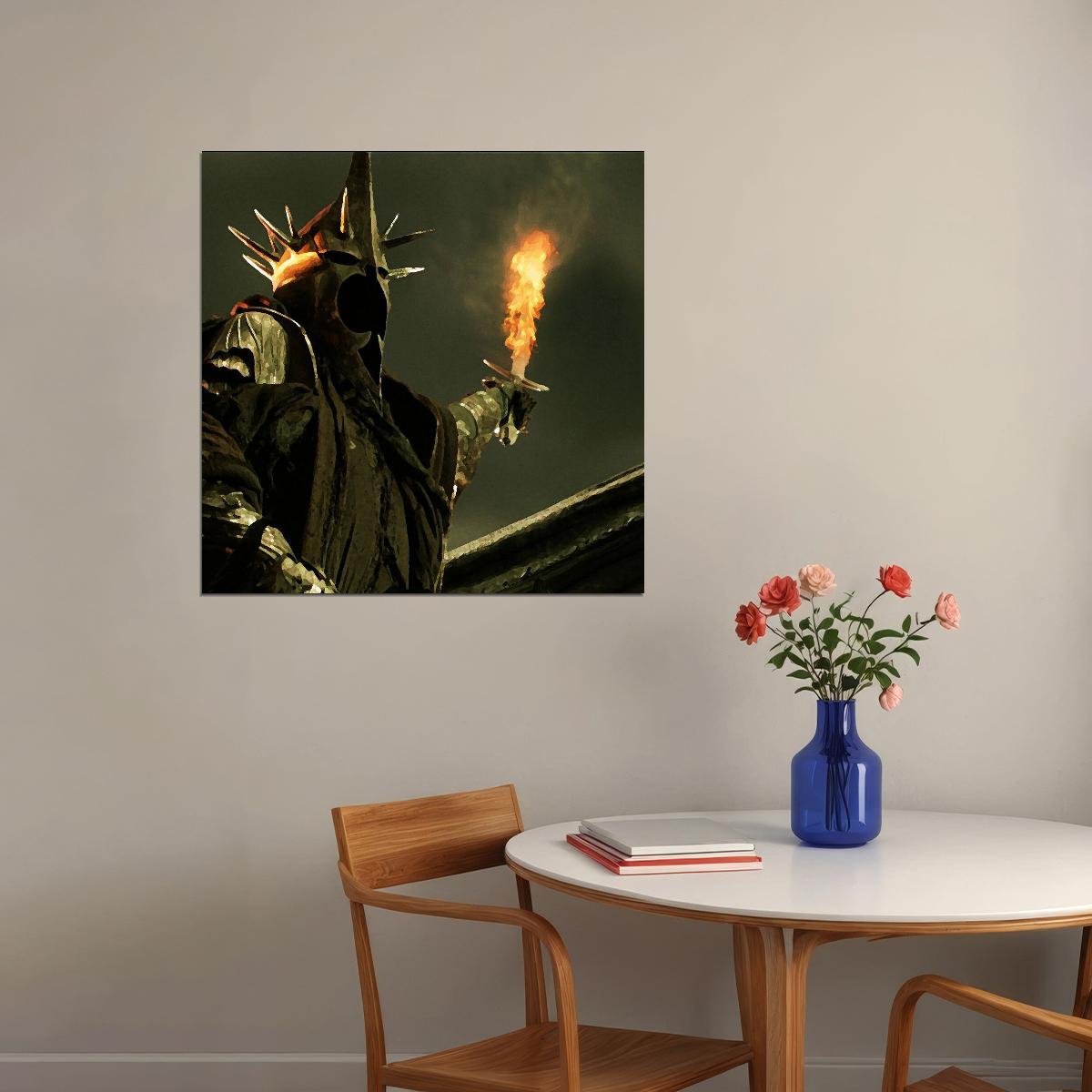 The Lord Of The Rings Sauron Movie Poster Iconic Fantasy Villain Art Print - xonomax