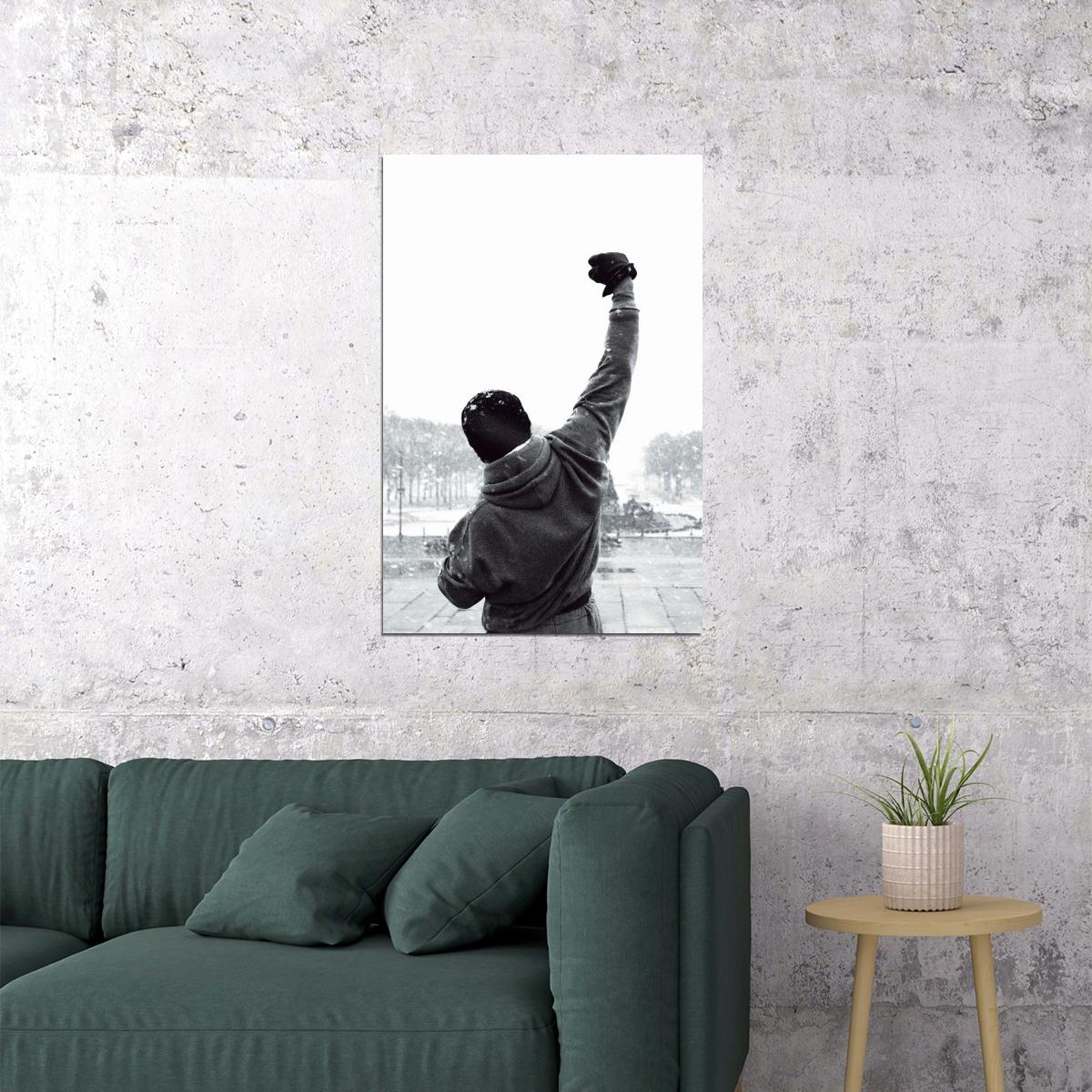 Rocky Balboa Movie Poster Iconic Boxing Film Wall Art