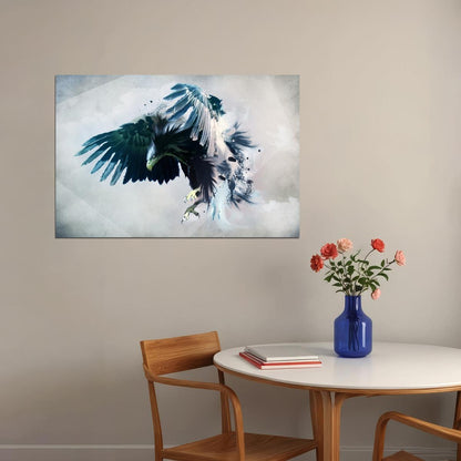 American Bald Eagle Poster National Bird Wall Art Wildlife Photography Print - xonomax