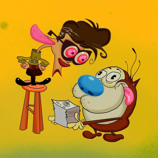 The Ren & Stimpy Show Tv Series Poster Iconic Animated Comedy Art Print - xonomax
