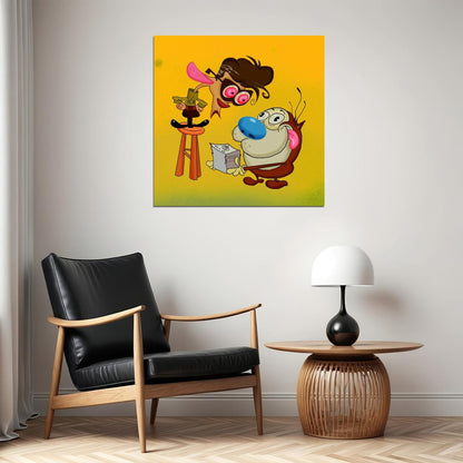 The Ren & Stimpy Show Tv Series Poster Iconic Animated Comedy Art Print - xonomax