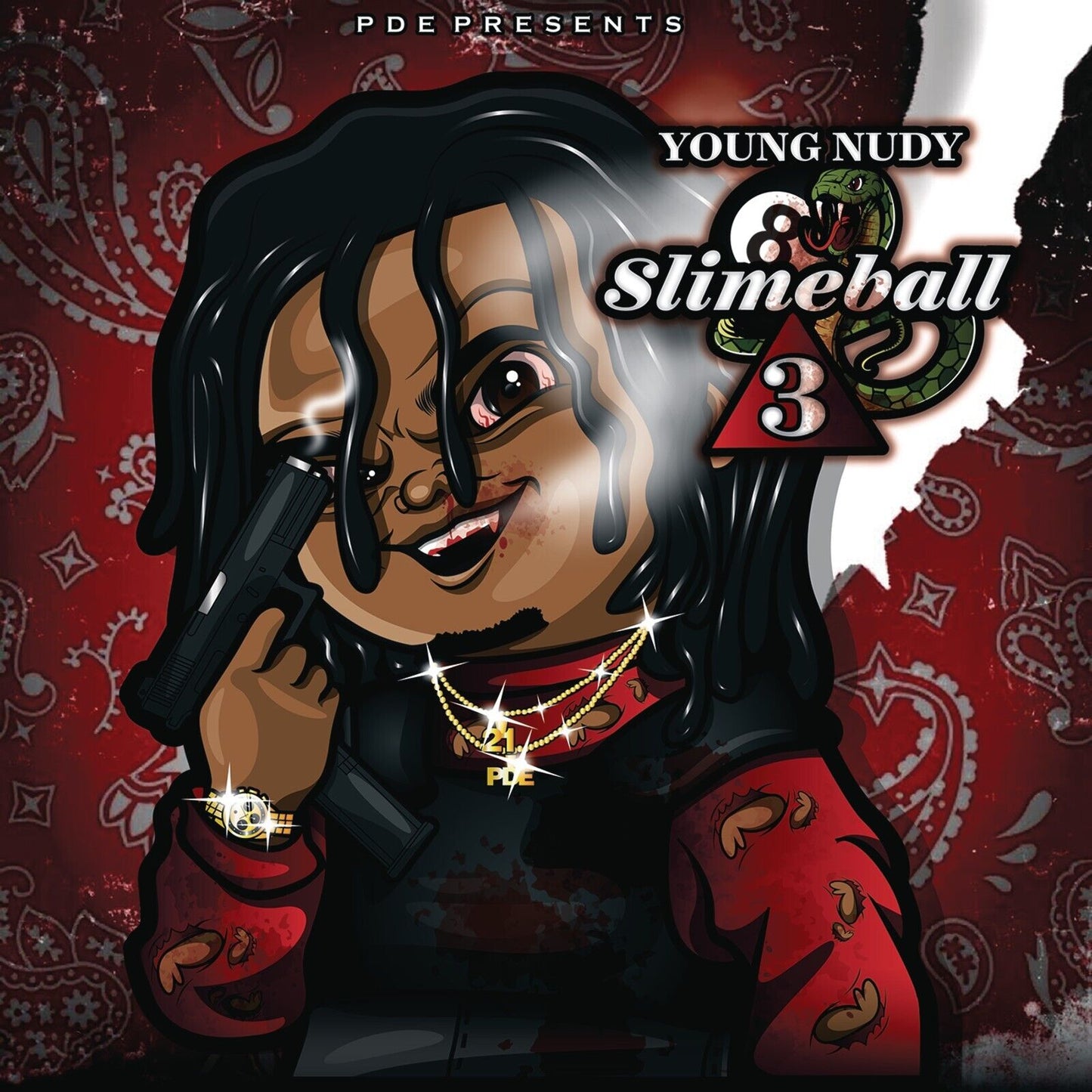 Young Nudy Slimeball Album Cover Art Rapper Music Poster