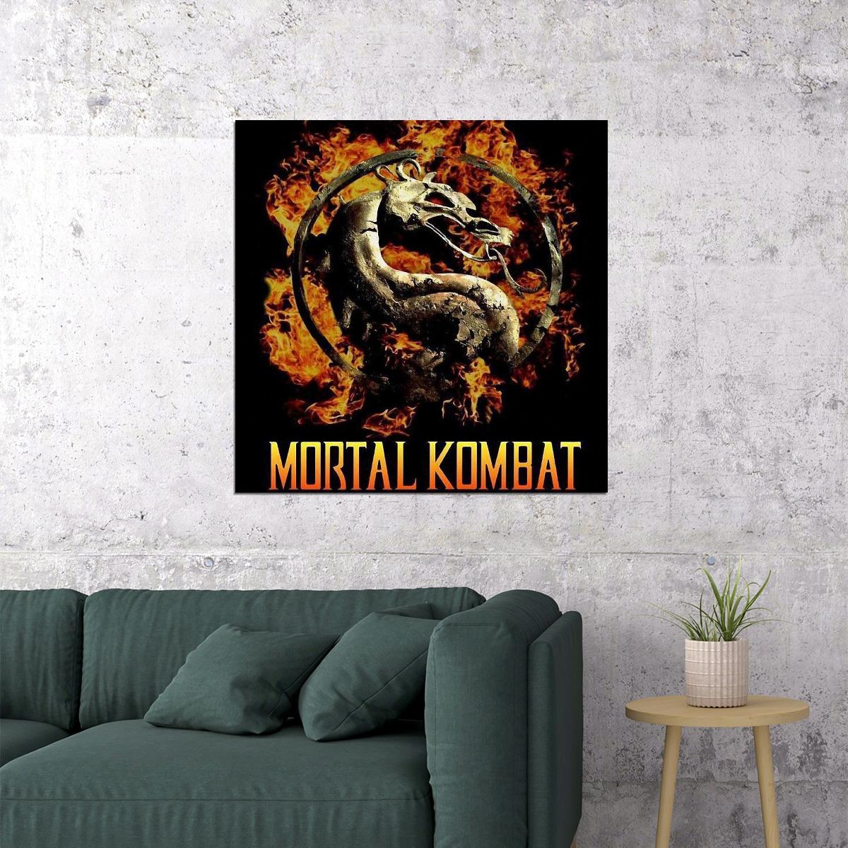 Mortal Kombat Video Game Poster Gamer Wall Art Print