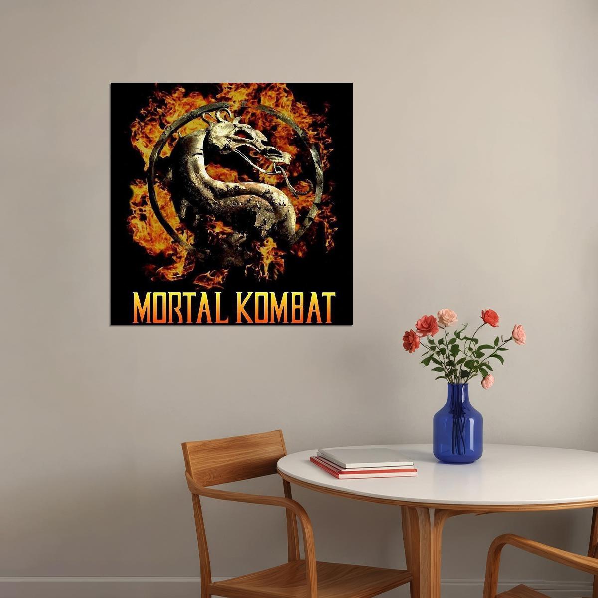 Mortal Kombat Video Game Poster Gamer Wall Art Print