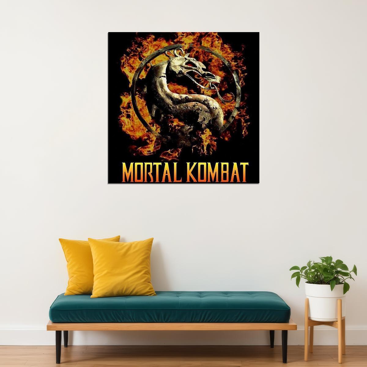 Mortal Kombat Video Game Poster Gamer Wall Art Print