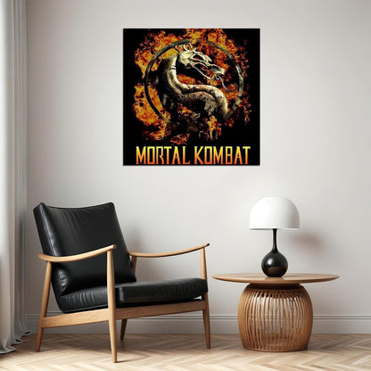 Mortal Kombat Video Game Poster Gamer Wall Art Print