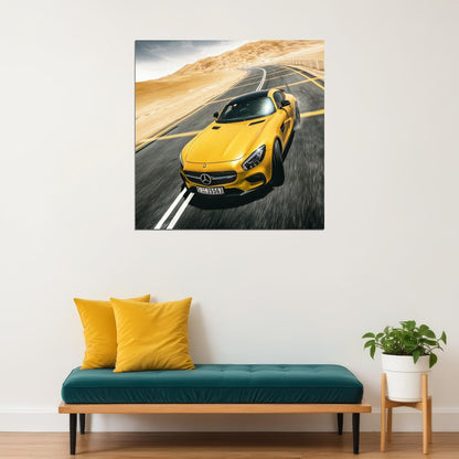 Mercedes-benz Car Poster Sports Vehicle Wall Art Supercar