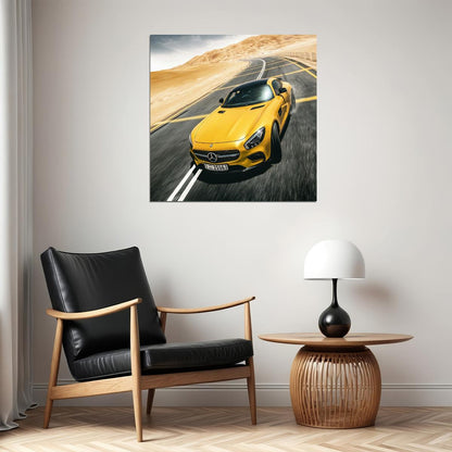 Mercedes-benz Car Poster Sports Vehicle Wall Art Supercar