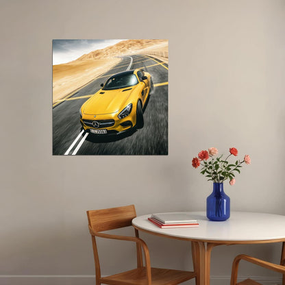 Mercedes-benz Car Poster Sports Vehicle Wall Art Supercar