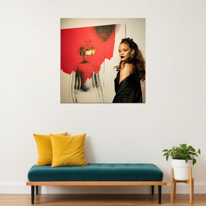 Rihanna Music Poster Singer Wall Art Print