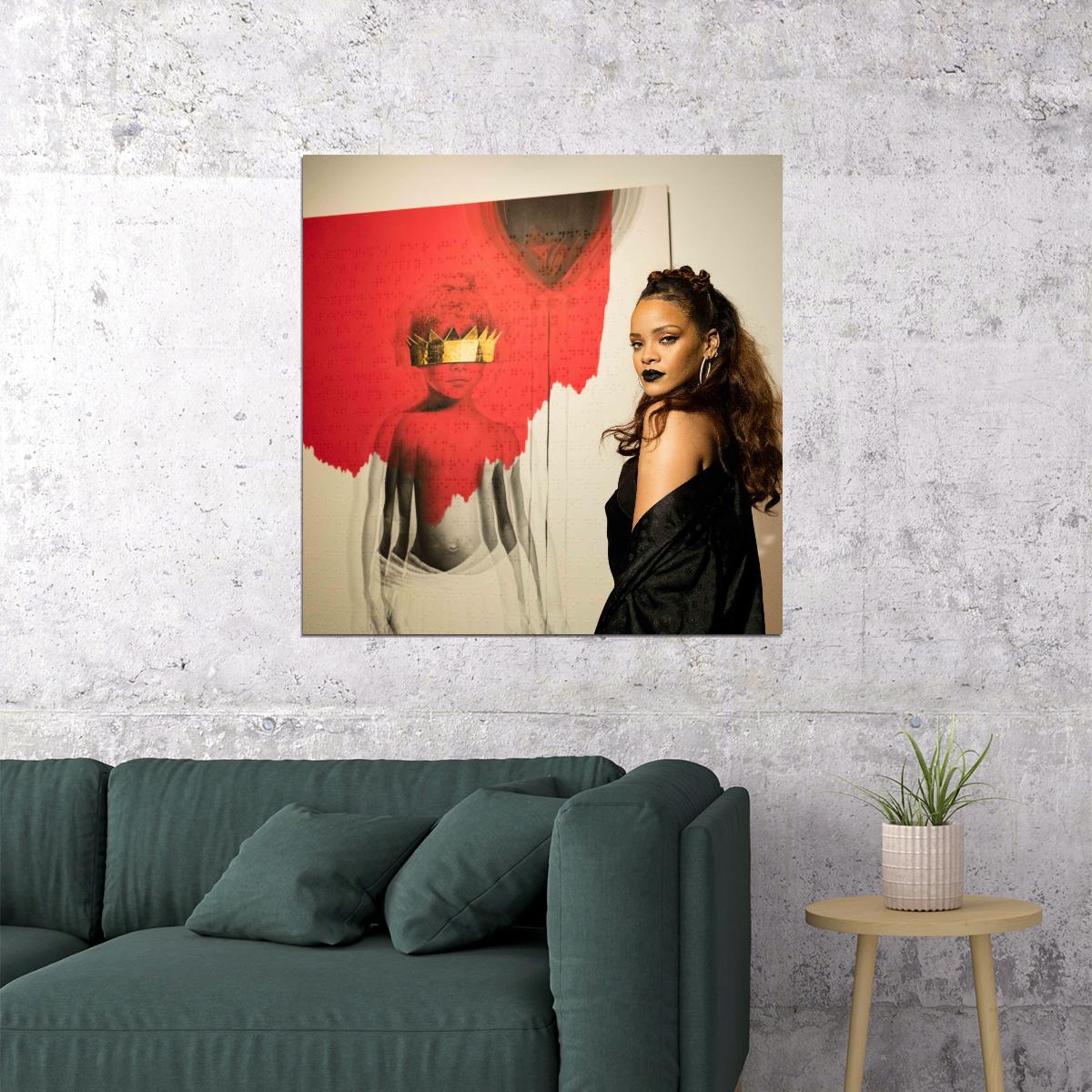Stampa Su Tela Rihanna Pop Art – Poster Artistico 40x30 Cm, Quadro Moderno Da Parete Per Soggiorno O Camera Da Letto, Made In Germany