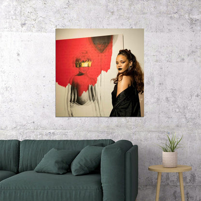 Rihanna Music Poster Singer Wall Art Print