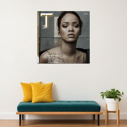 Rihanna Music Poster Singer Wall Art Print