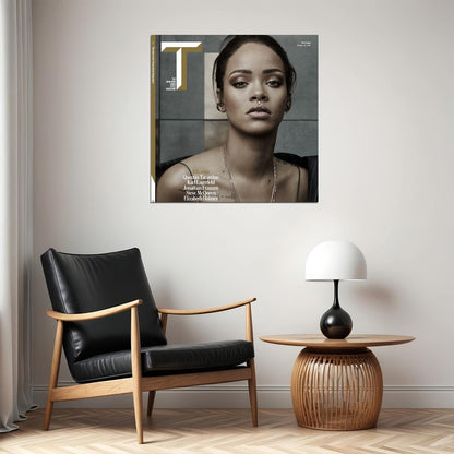 Rihanna Music Poster Singer Wall Art Print