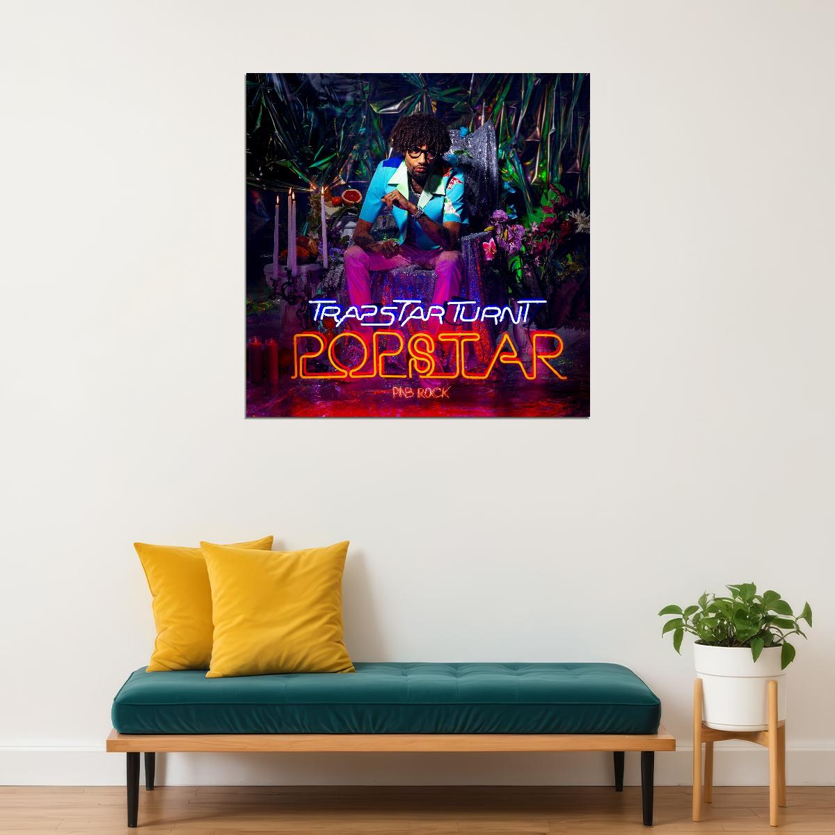 Pnb Rock Trapstar Turnt Popstar Album Cover Art Rap Music Poster Wall Print