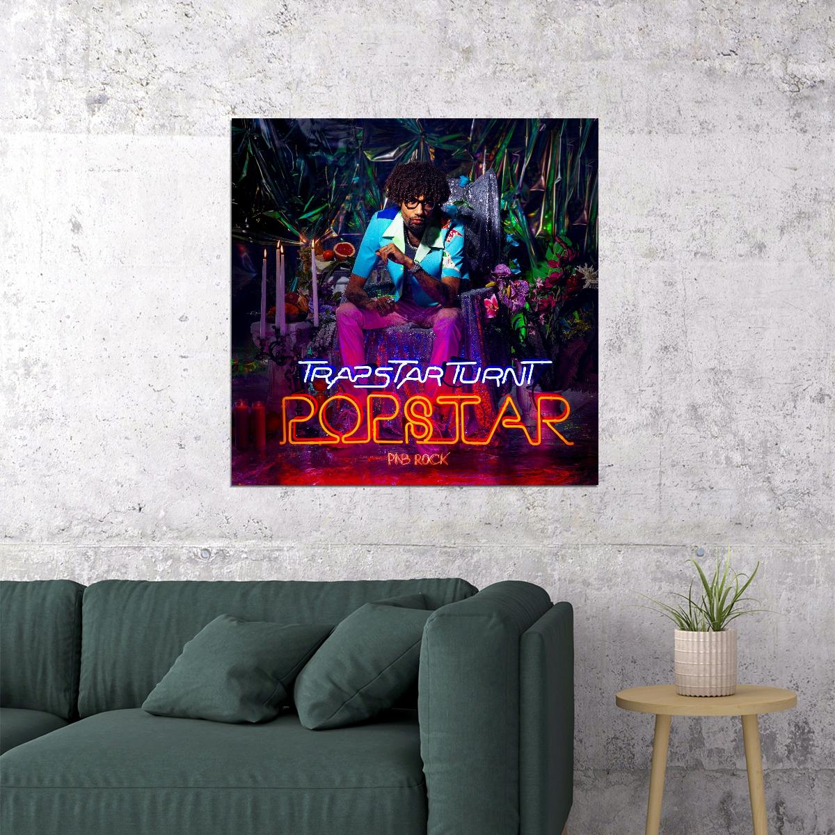 Pnb Rock Trapstar Turnt Popstar Album Cover Art Rap Music Poster Wall Print