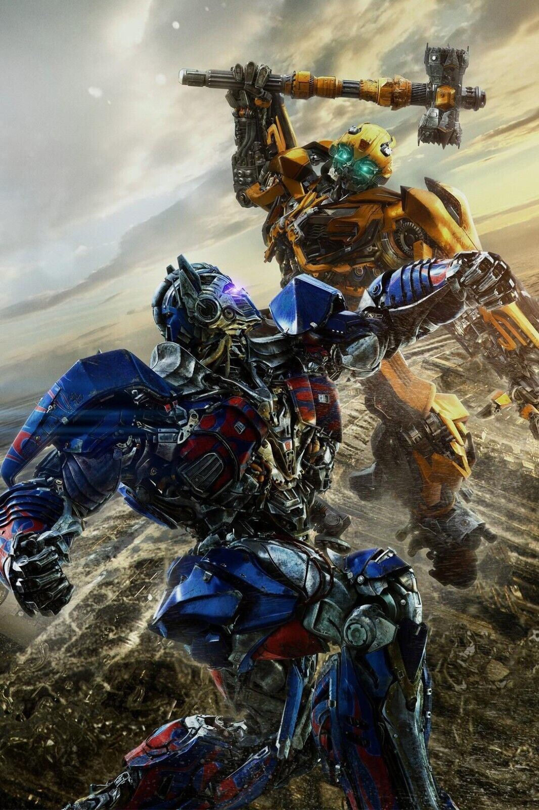 Transformers Sci-fi Movie Poster Iconic Epic Robot Battle Film Print