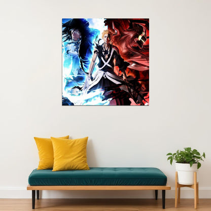 Bleach Ichigo Anime Poster Japanese Animation Wall Art Manga Series Print