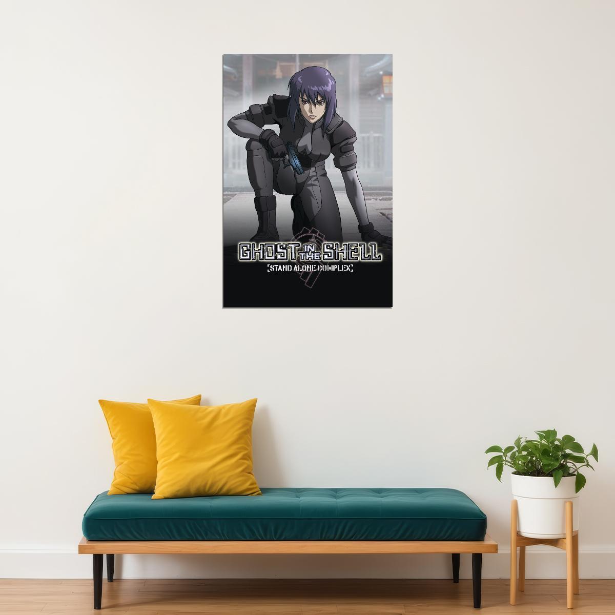 Ghost In The Shell: Stand Alone Complex Anime Poster Sci-fi Manga Art Cyberpunk Print - xonomax