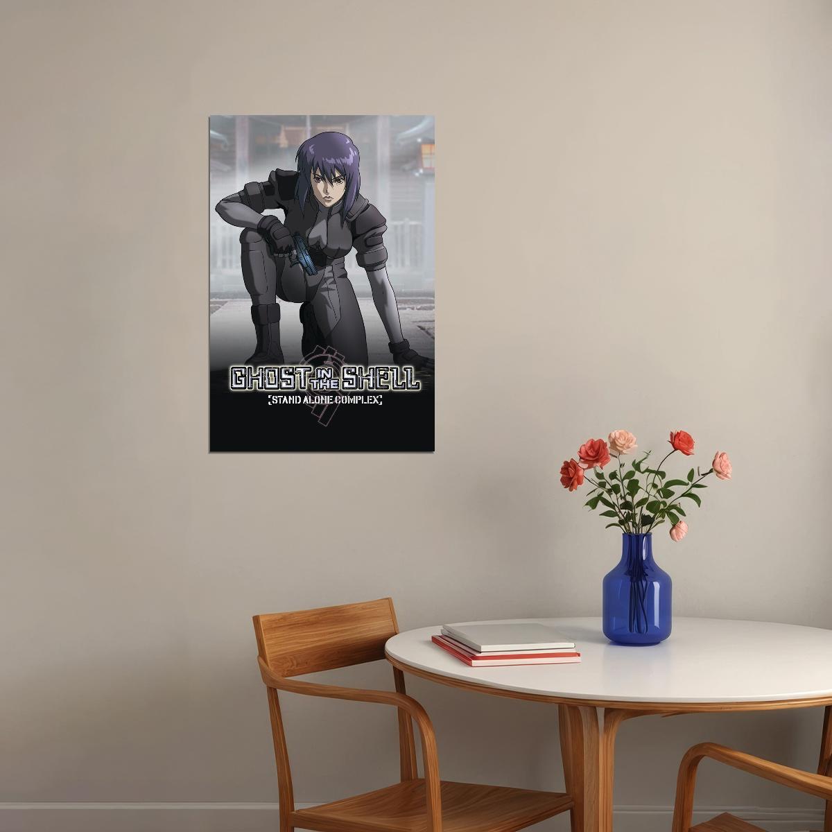 Ghost In The Shell: Stand Alone Complex Anime Poster Sci-fi Manga Art Cyberpunk Print - xonomax