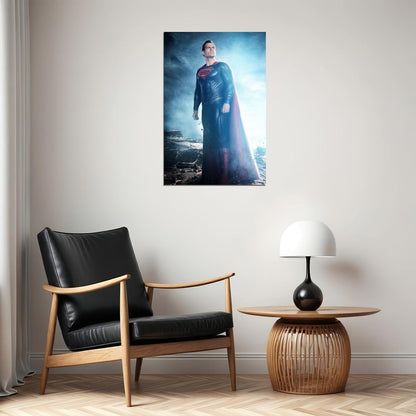 Superman Movie Poster Iconic Dc Superhero Wall Art
