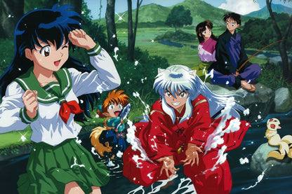 Inuyasha Anime Poster Japanese Animation Wall Art Manga Series Print