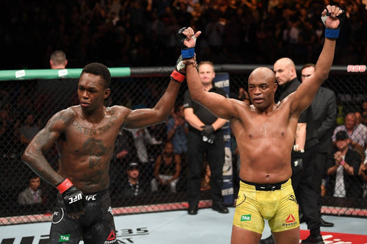 Israel Adesanya Vs. Anderson Silva Mma Poster Ufc Fight Wall Art Sports Print