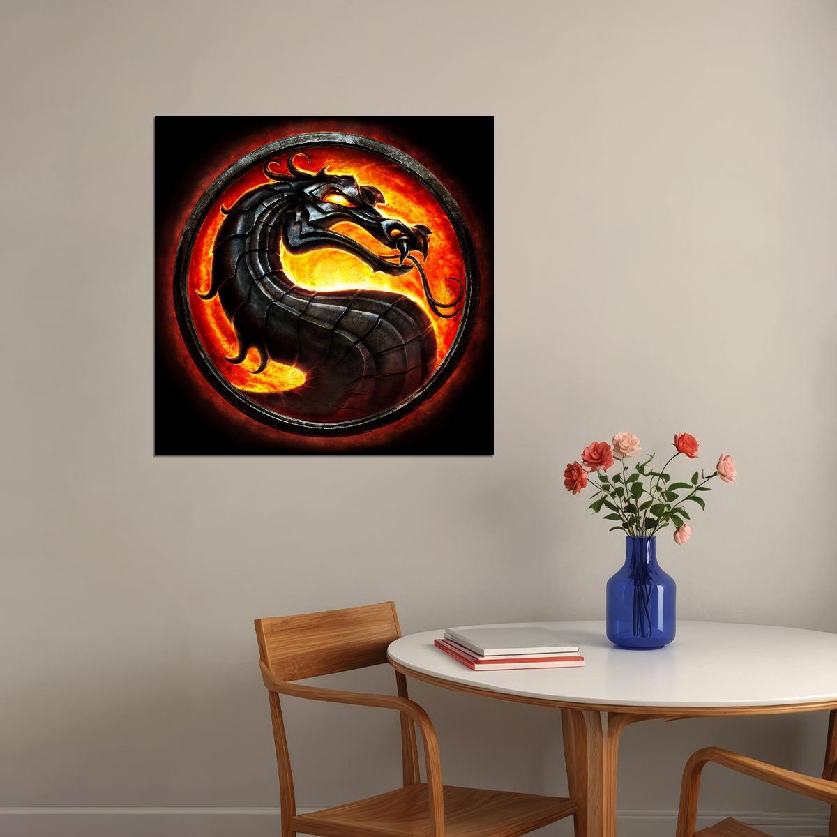 Mortal Kombat Video Game Poster Gamer Wall Art Print