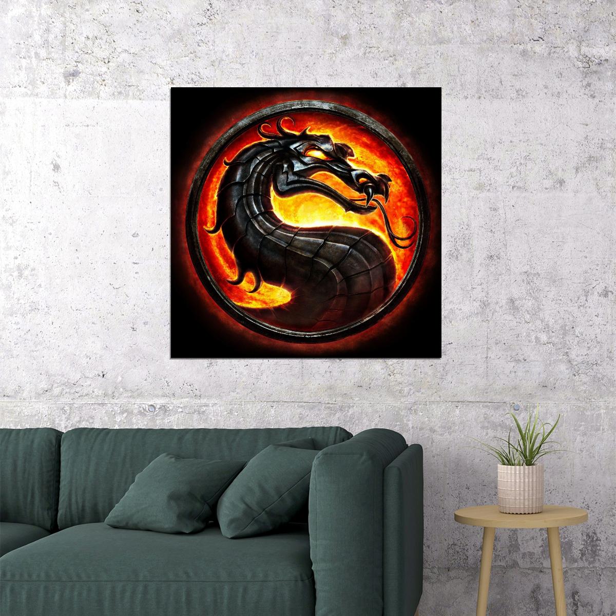 Mortal Kombat Video Game Poster Gamer Wall Art Print