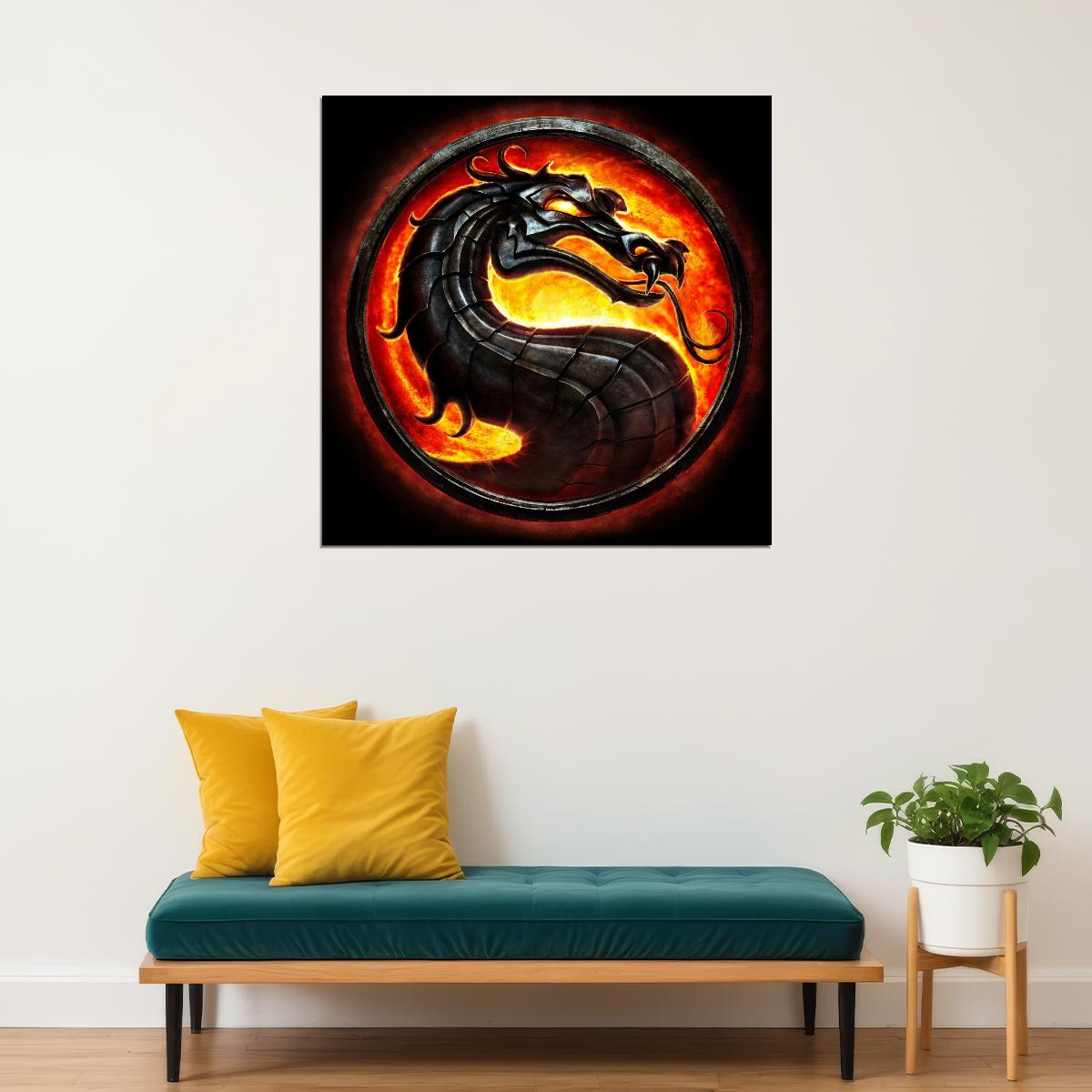 Mortal Kombat Video Game Poster Gamer Wall Art Print