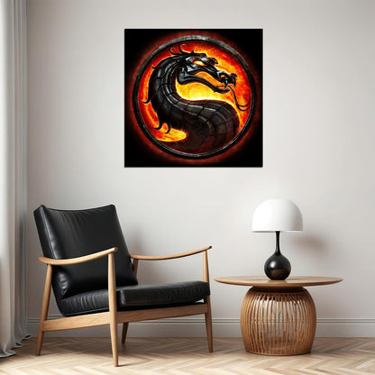 Mortal Kombat Video Game Poster Gamer Wall Art Print