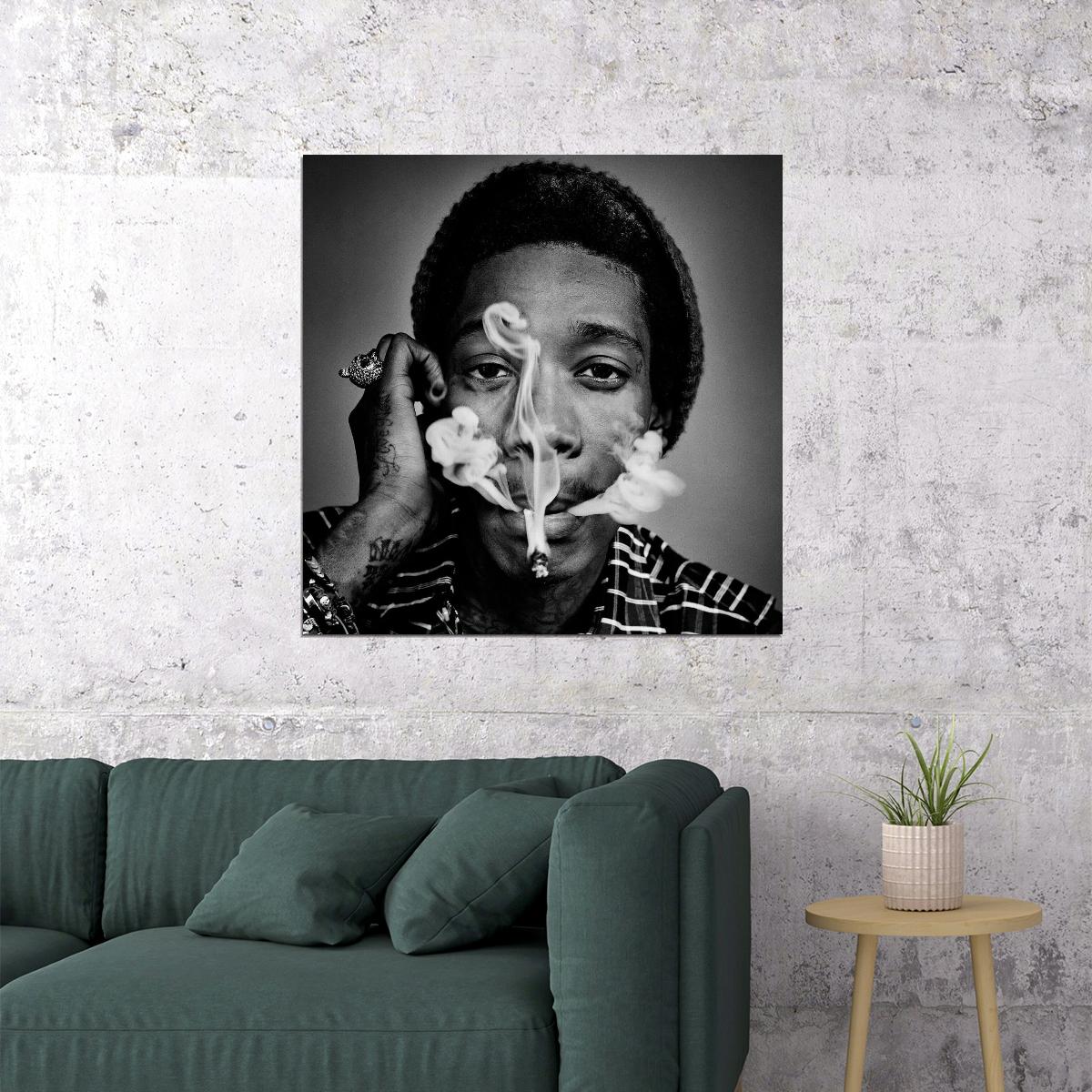 Wiz Khalifa Album Cover Art Rapper Music Poster