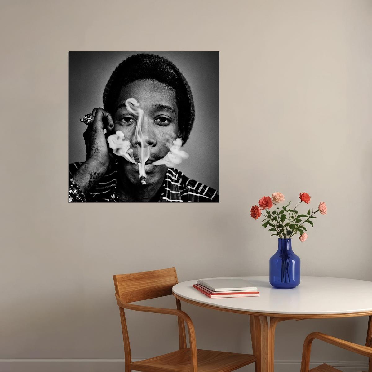 Wiz Khalifa Album Cover Art Rapper Music Poster