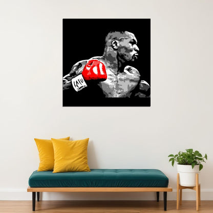 Mike Tyson Boxing Poster Motivational Sports Print Wall Art