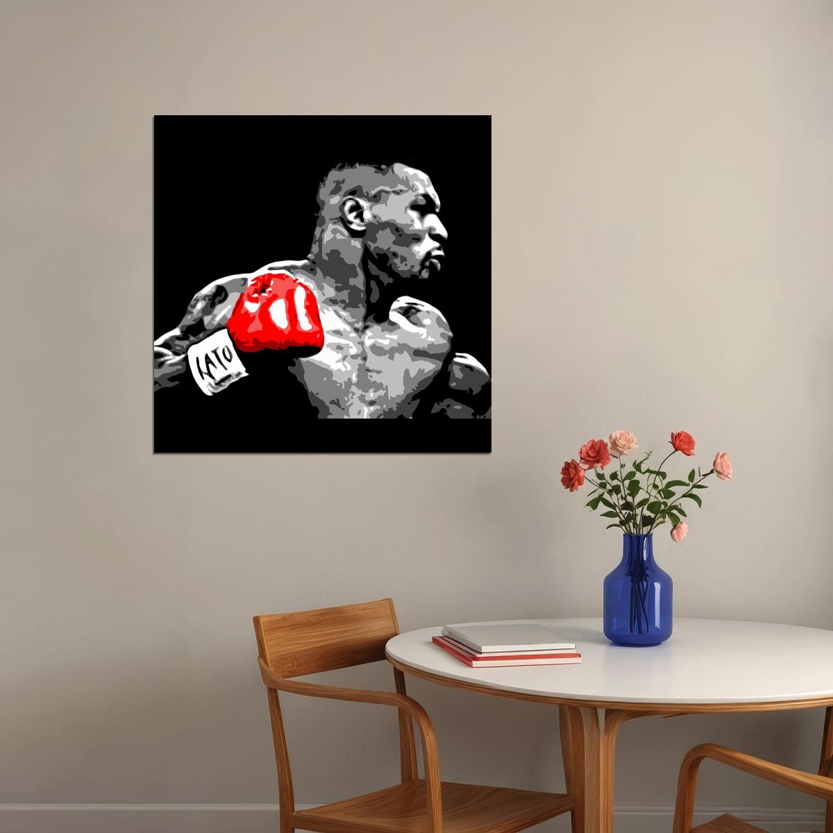 Mike Tyson Boxing Poster Motivational Sports Print Wall Art