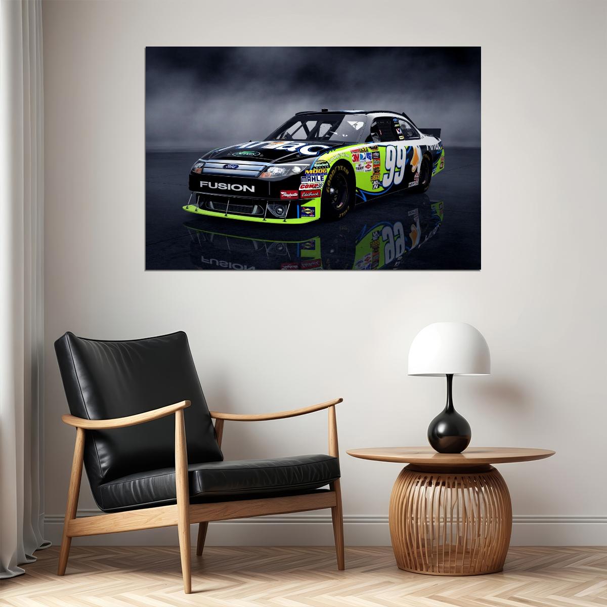 Carl Edwards Fusion Nascar Racing Poster Stock Car Driver Wall Art Sports Print