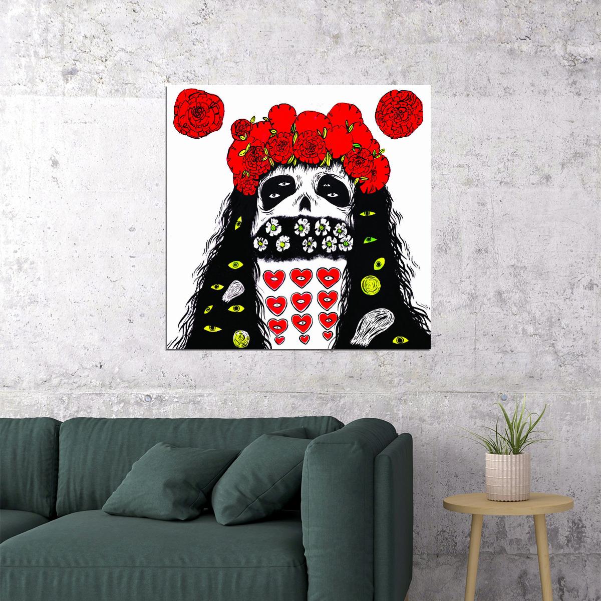 Grimes Album Cover Art Electronic Music Poster Synth-pop Artist Music Print - xonomax